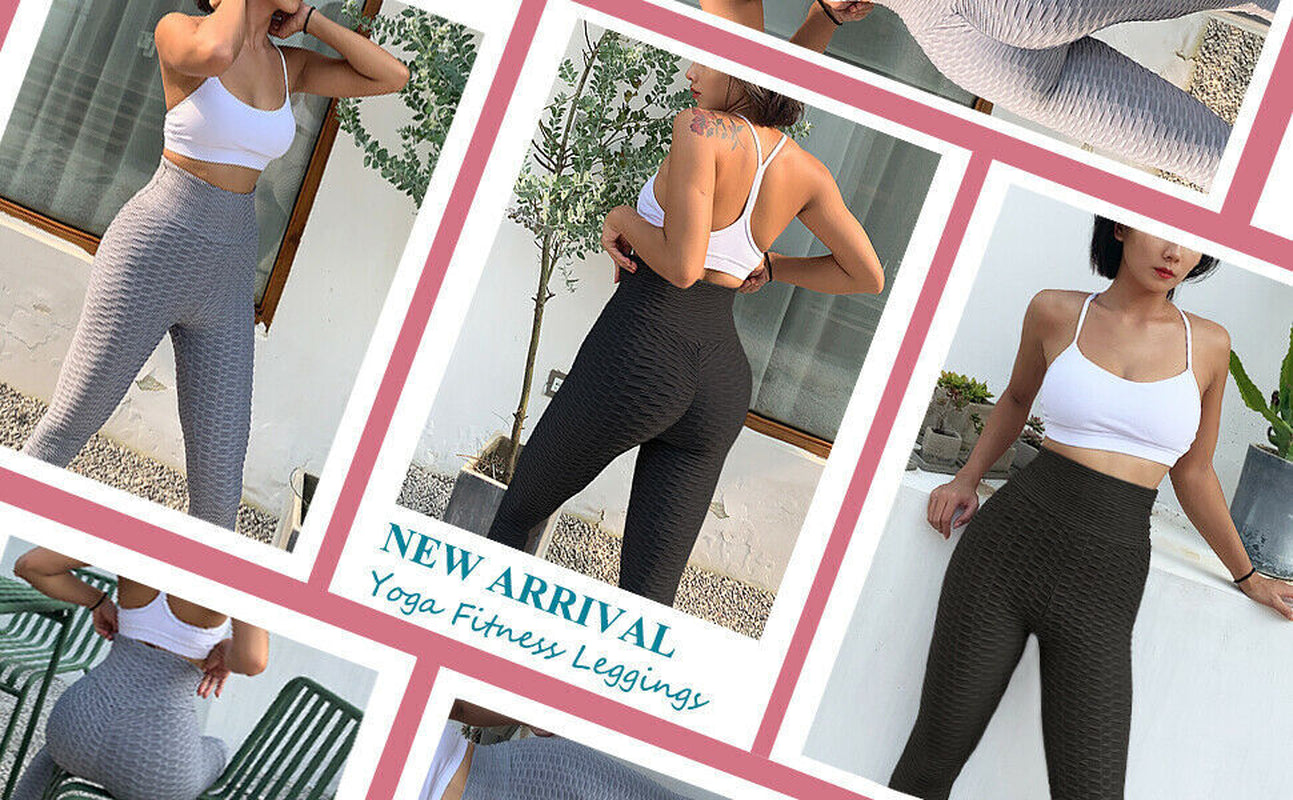 Women Anti-Cellulite Yoga Pants Push up Tik Tok Leggings Bum Butt Lift Sport Gym